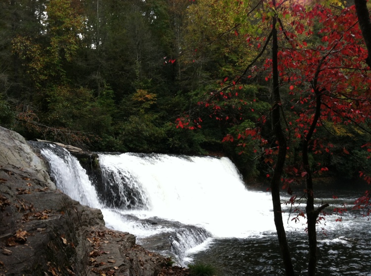 Hooker Falls from the side - October 2012